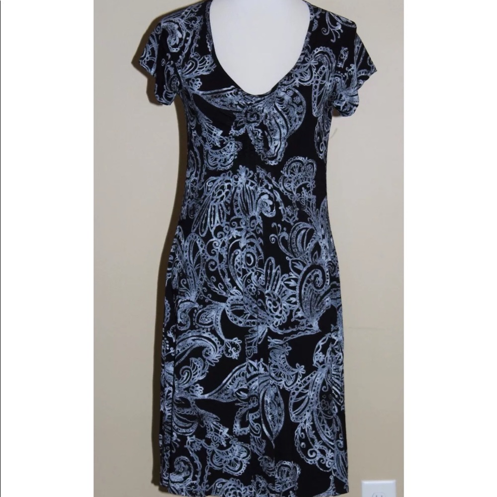 Fresh Produce Dress Women's Size S Black White